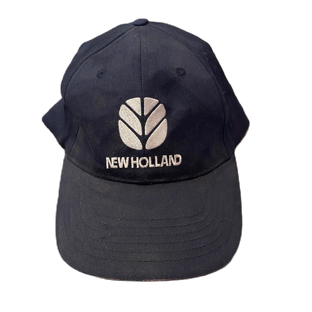 Vintage New Holland Tractor Hat K Products adjustable 100% Cotton Blue